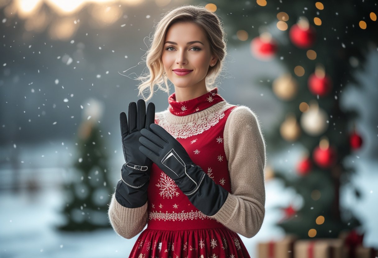 Sådan holder du varmen i stil kørehandsker til vinterkørsel og julekjoler